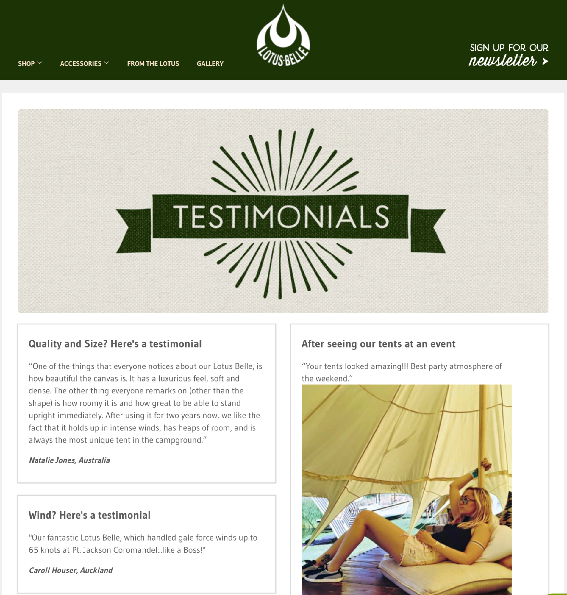 quote testimonial example