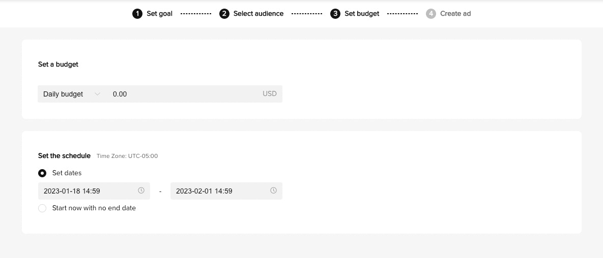 在制作抖音广告时设定预算和时间表