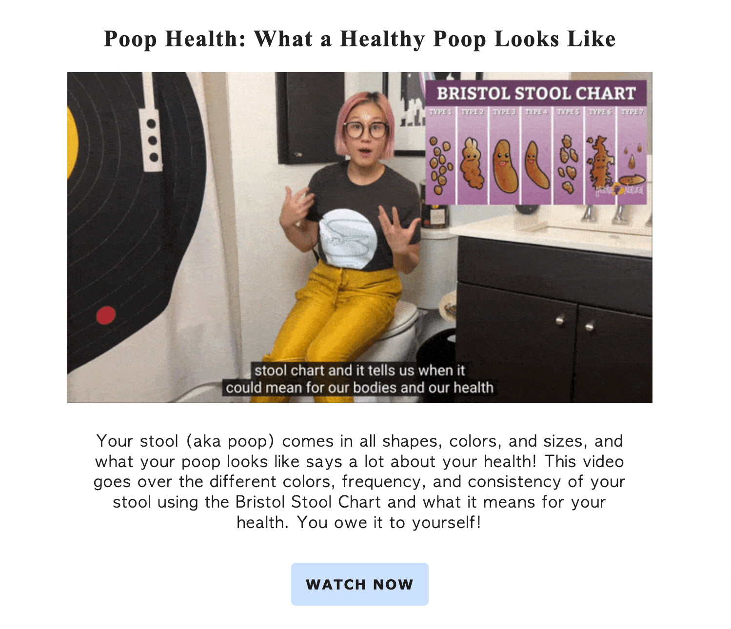 Tushy电子邮件的截图