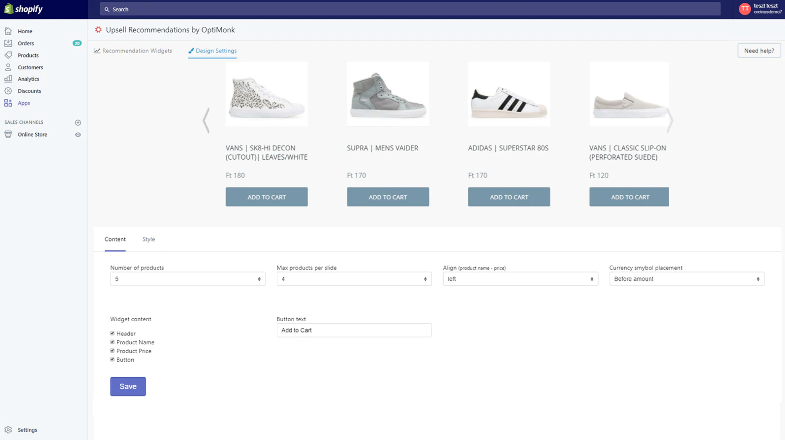 market a product via upselling
