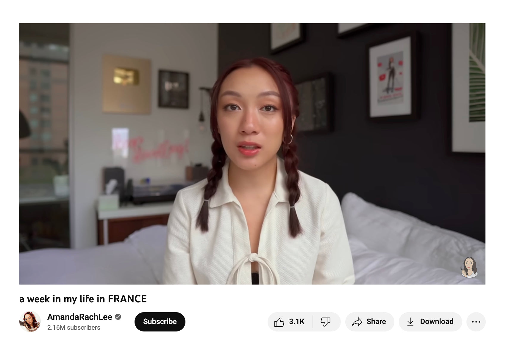 Amanda Rach Lee的YouTube视频截图