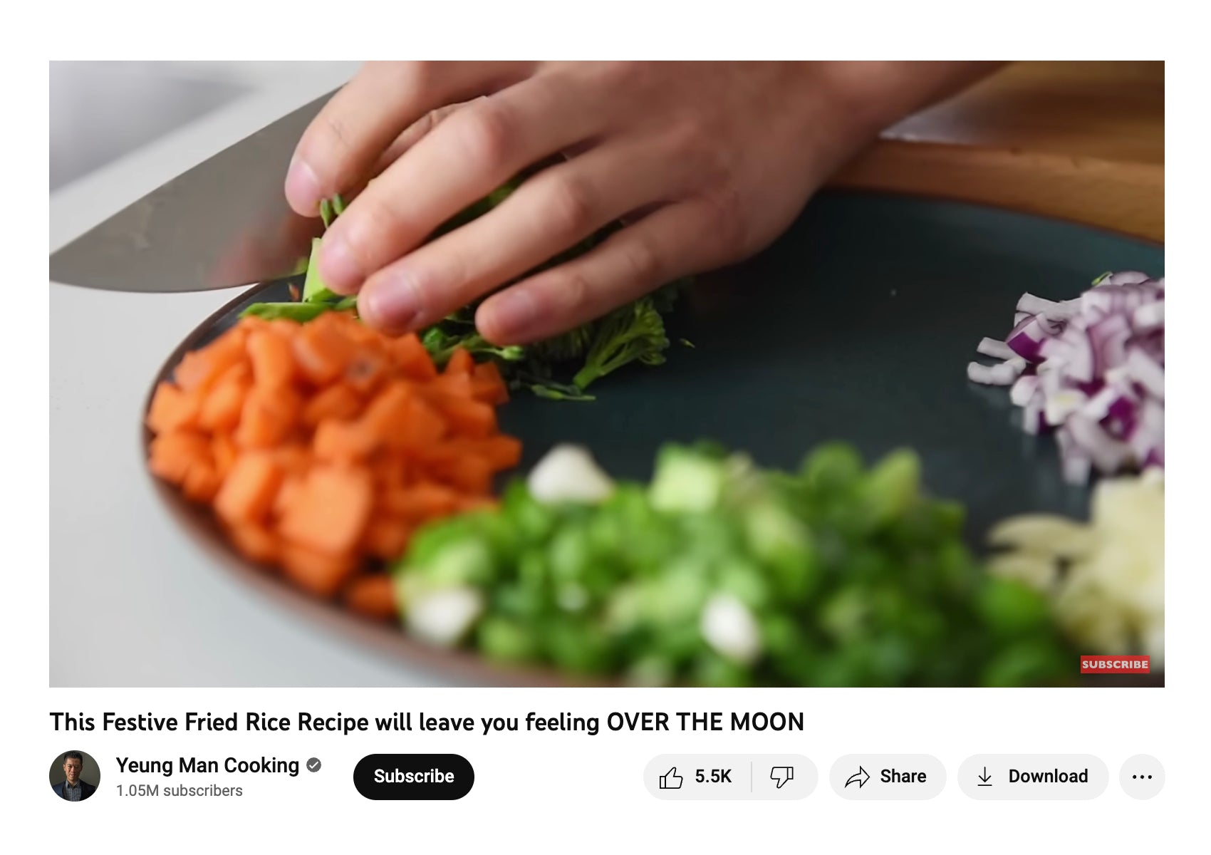 杨伟霆在YouTube上的视频截图