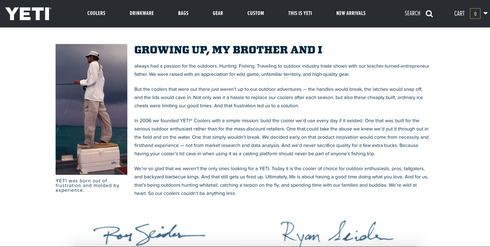 Yeti mission statement