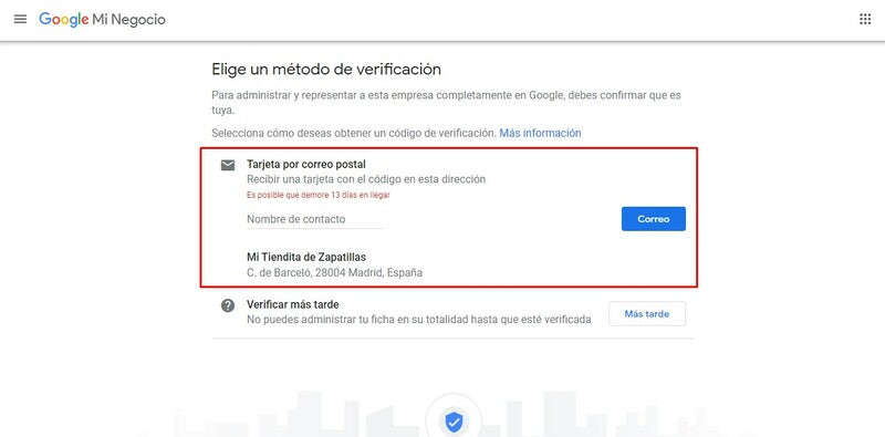 Confirma tu dirección