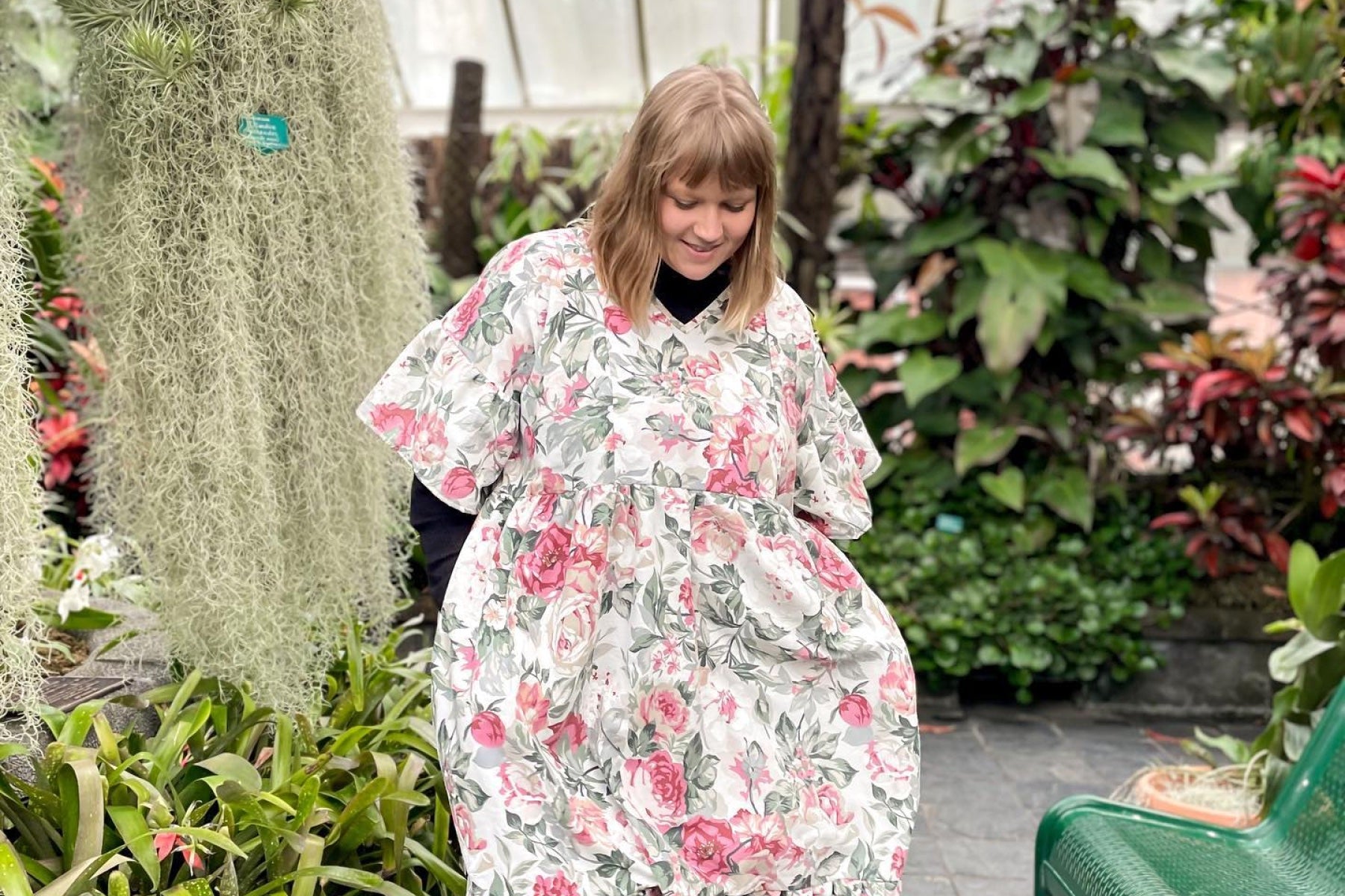 Woman modeling a dress