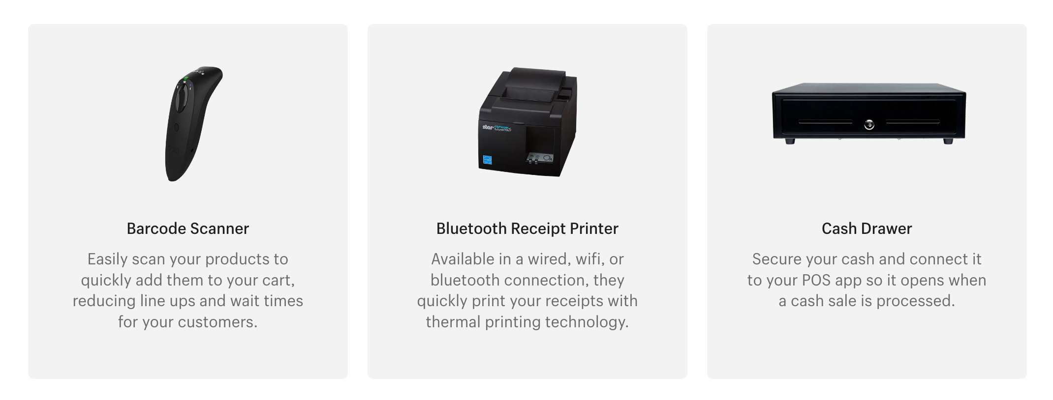 Images of Shopify POS hardware