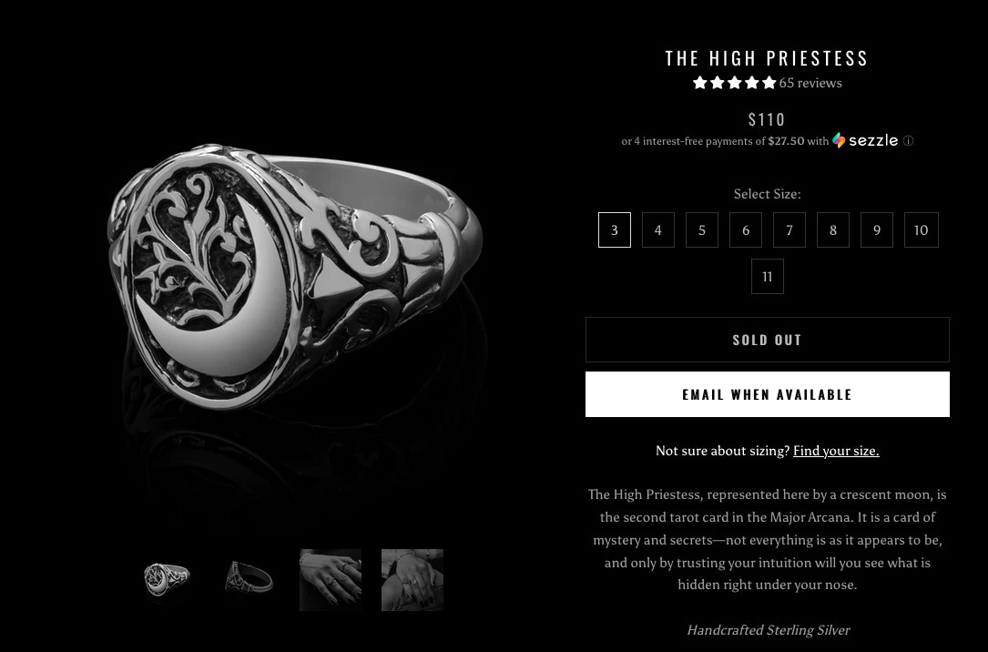 Etah Love's通知我当回到股票按钮在网站上