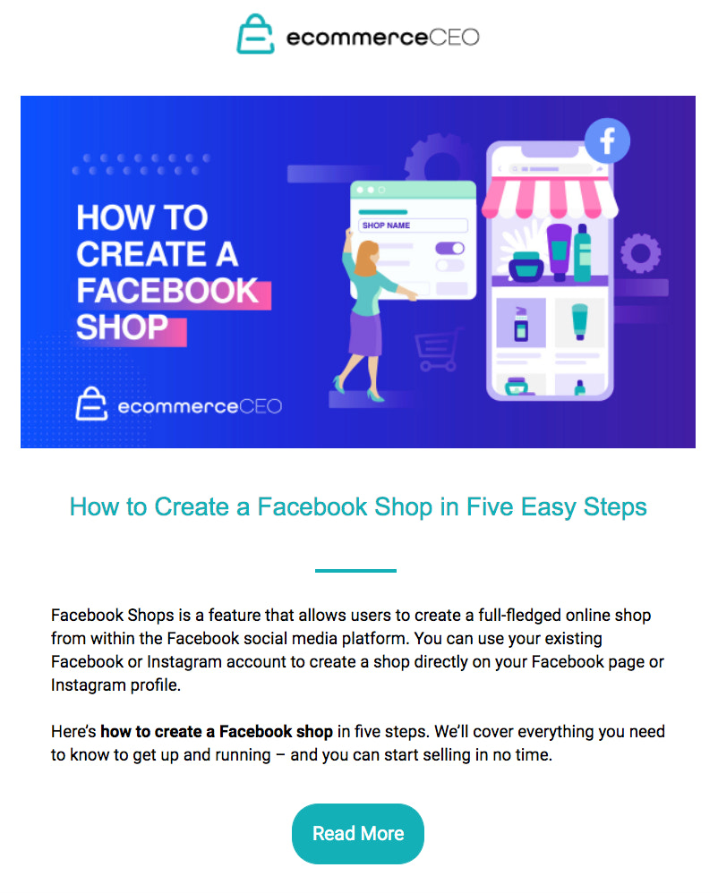 电子商务CEO通讯如何创建一个Facebook商店版