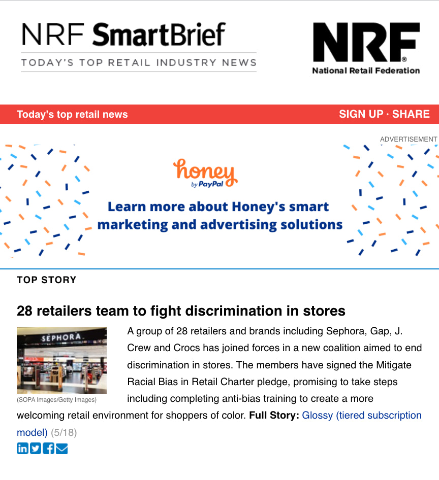 NRF SmartBrief每日免费零售通讯