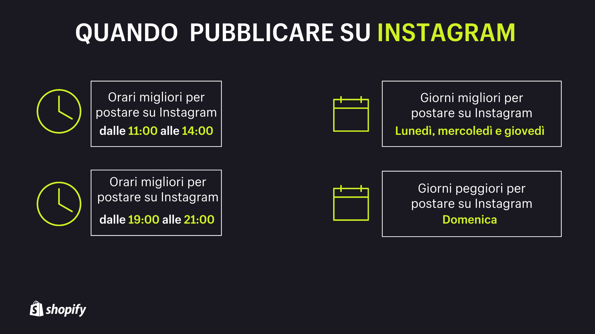 Quando pubblicare su Instagram