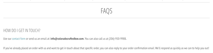 科罗拉多州精心制作的盒子常见问题