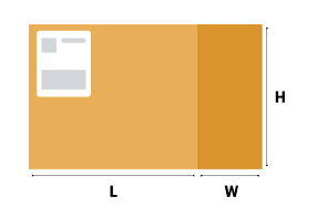 Package dimensions example