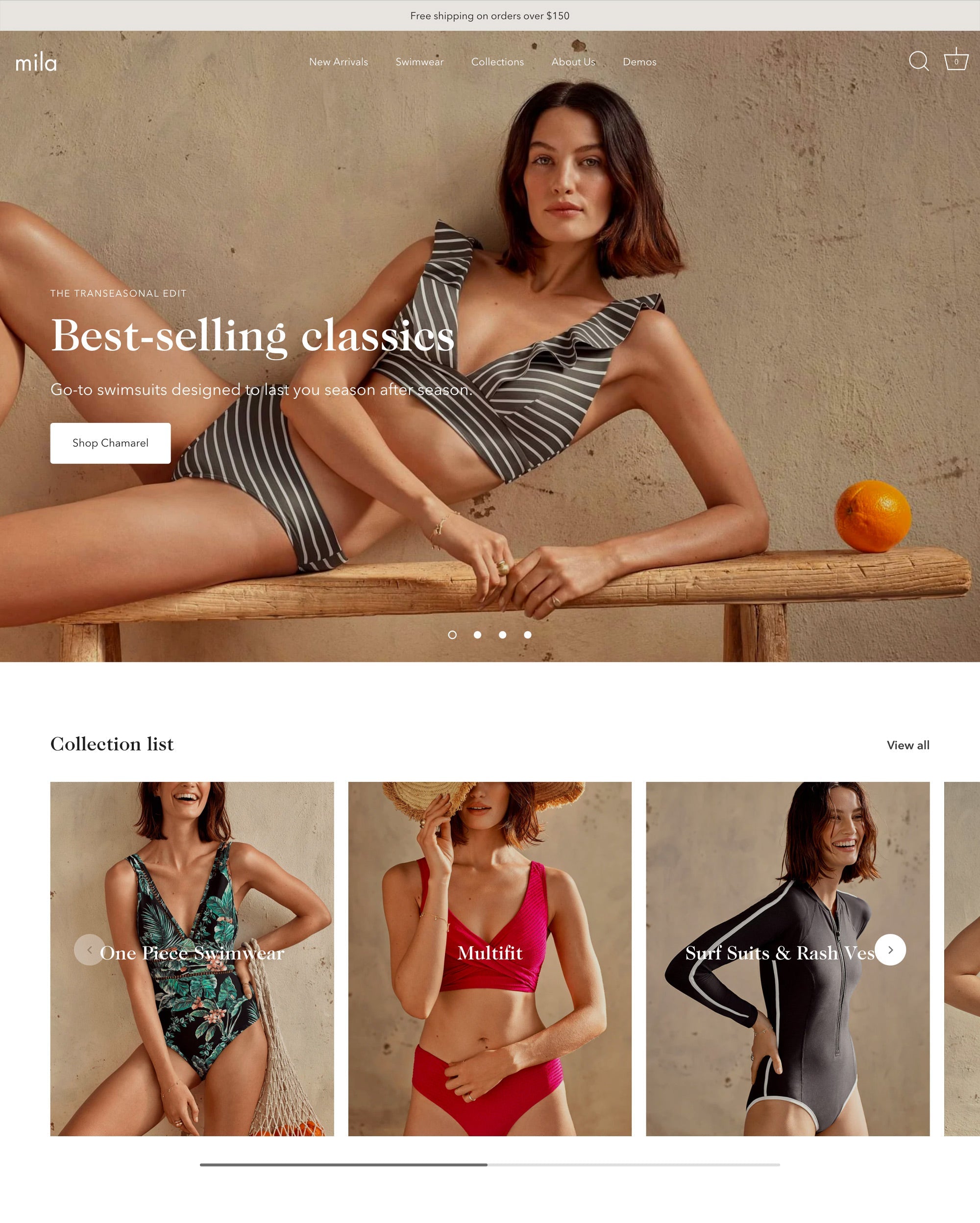 Desktop preview for Showcase in the 