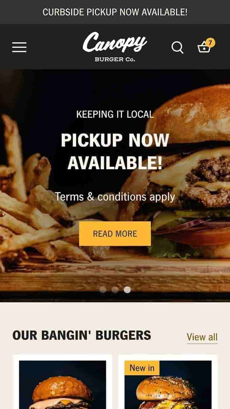 移动预览的冠层在“新鲜”风格