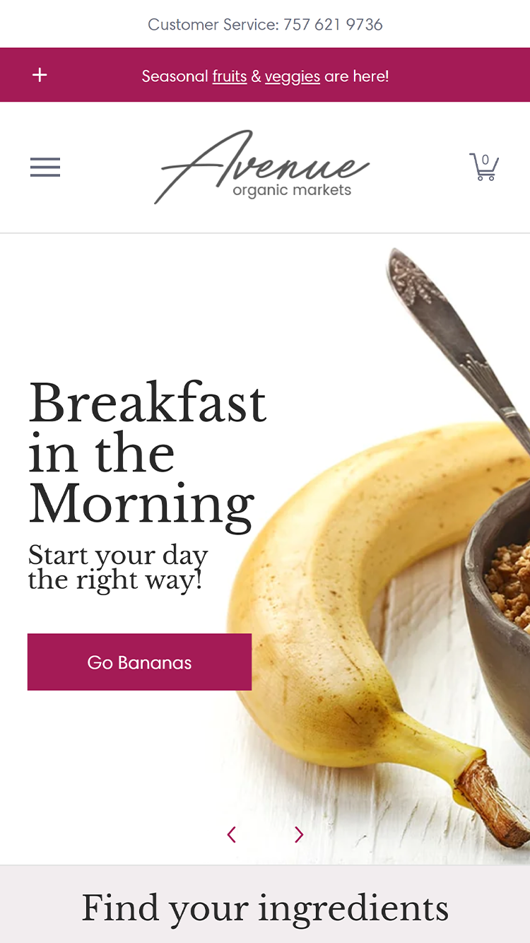 Mobile preview for Avenue in the 