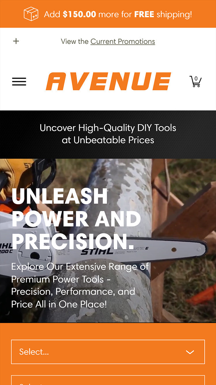 Mobile preview for Avenue in the 