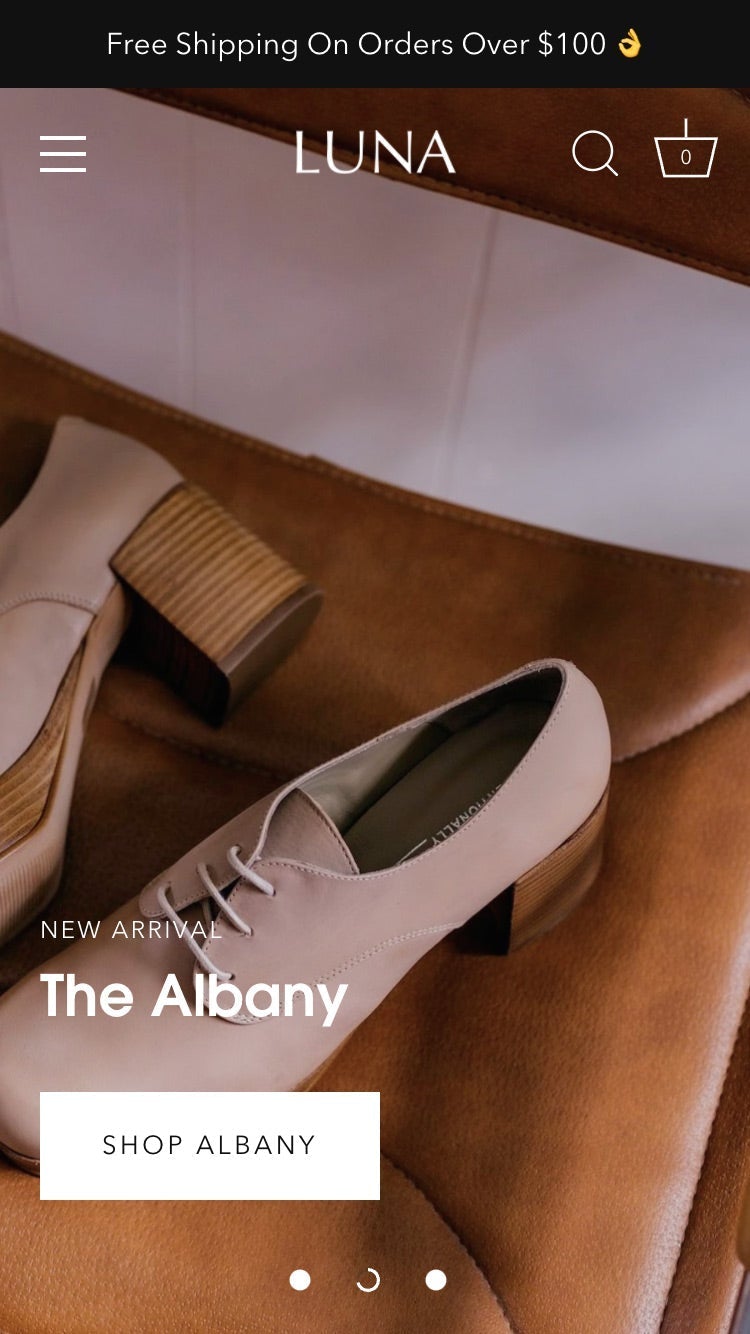 “Luna”风格的Showcase移动预览